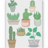 Potplanten Sticker (Voorkant)