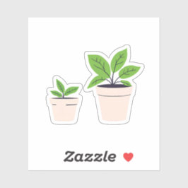 Potplanten Sticker