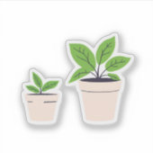 Potplanten Sticker (Voorkant)