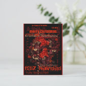 Potpouri World Kerstmis Navidad Noel Briefkaart (Staand voorkant)