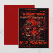 Potpouri World Kerstmis Navidad Noel Briefkaart (Voorkant / Achterkant)