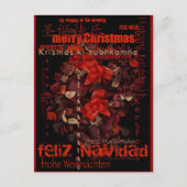 Potpouri World Kerstmis Navidad Noel Briefkaart (Voorkant)