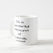 potpourri-bolders koffiemok (Voorkant links)