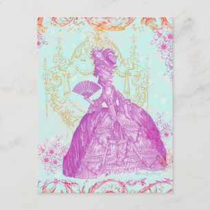 Potpourri de Marie Antoinette Custom Invitation Kaart