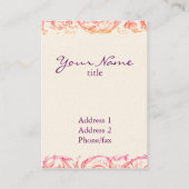 Potpourri de Marie Antoinette Custom Visitekaartje (Achterkant)