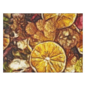 Potpourri Sinaasappels Fractal Tafelkleed (Voorkant (Horizontaal))