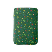 Potpourri van kerstelementen op Groen Badmat (Voorkant Verticaal)