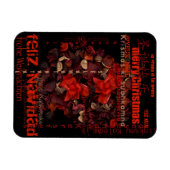 Potpourri World Kerstmis Navidad Noel P Magnet Magneet (Horizontaal)
