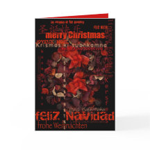 Potpourri World Xmas International Greetings Kaart
