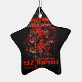 Potpourri World Xmas Navidad Noel Star-Ornament Keramisch Ornament (Links)