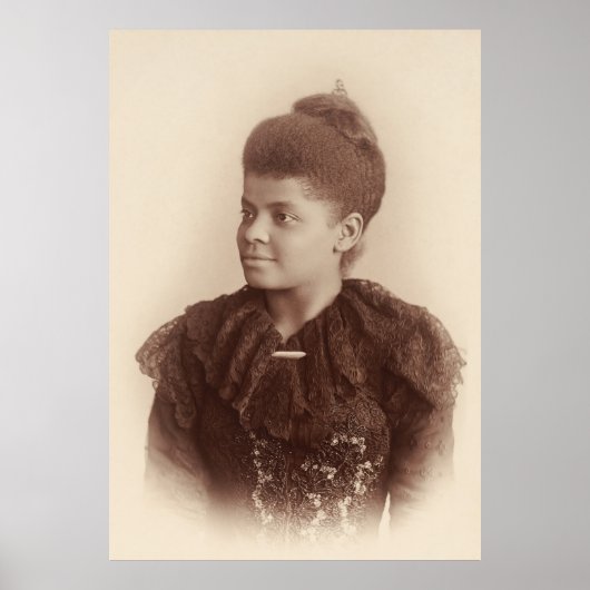 Potrait of Ida B. Wells by Mary Garrity (1893) Poster (Voorkant)