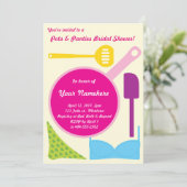 Pots and Panties Bridal Shower-uitnodiging Kaart (Staand voorkant)