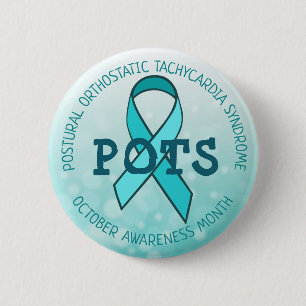 Pots Awareness Month Ribbon Ronde Button 5,7 Cm