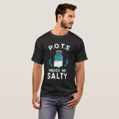 Pots Awareness Zoute Dysautonomie Turquoise Zout S T-shirt (Voorkant volledig)