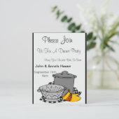 POTS Diner uitnodiging (Staand voorkant)