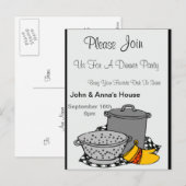 POTS Diner uitnodiging Briefkaart (Voorkant / Achterkant)