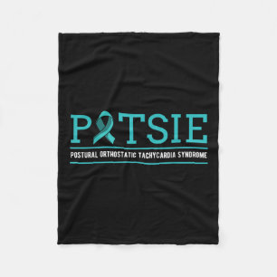Pots Dysautonomia Turquoise Ribbon Autonomic Fleece Deken
