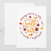 Pots Herfst Thema Platte Vakantie Kaart (Voorkant / Achterkant)