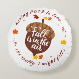 Pots Herfst thema rond kussen