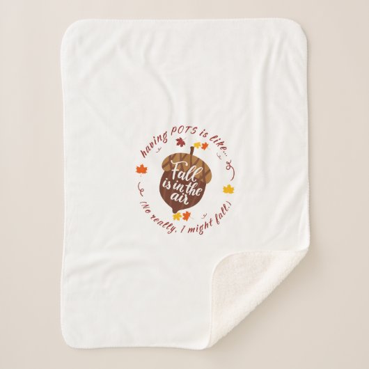 Pots Herfst Thema Sherpa Deken (Voorkant)