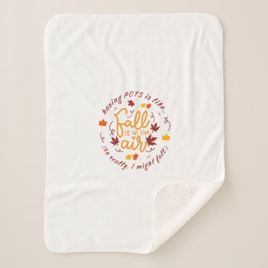 Pots Herfst Thema Sherpa Deken (Voorkant)