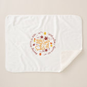 Pots Herfst Thema Sherpa Deken (Voorkant (horizontaal))