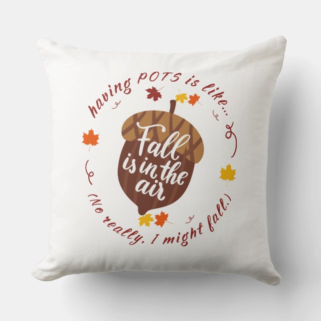 Pots Herfst Thema Sierkussen (Voorkant)