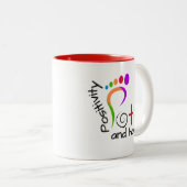 POTS - Positiviteit en Hoop Tweekleurige Koffiemok (Voorkant rechts)
