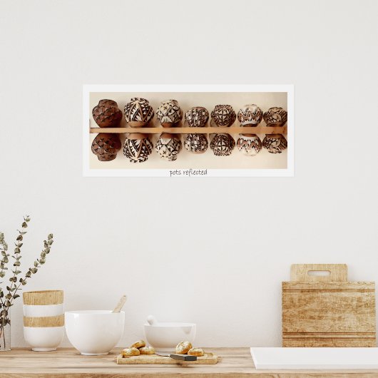 Pots Reflected, poster (Keuken)