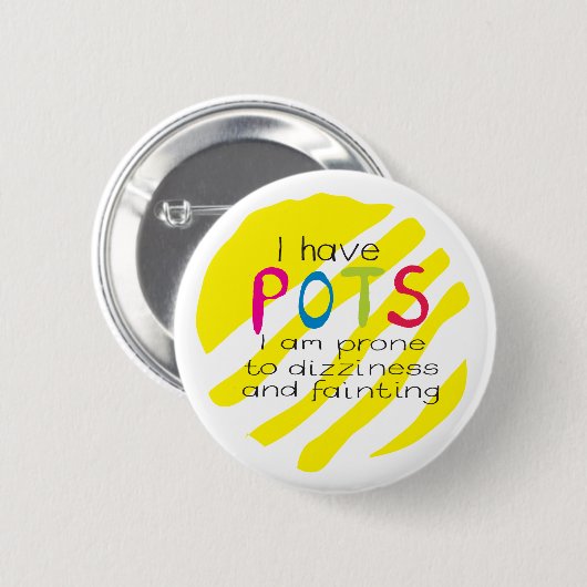 POTS-syndroom-bewustmakingsspeld badge Ronde Button 5,7 Cm (Voorkant /achterkant)