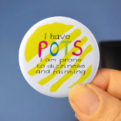 POTS-syndroom-bewustmakingsspeld badge Ronde Button 5,7 Cm