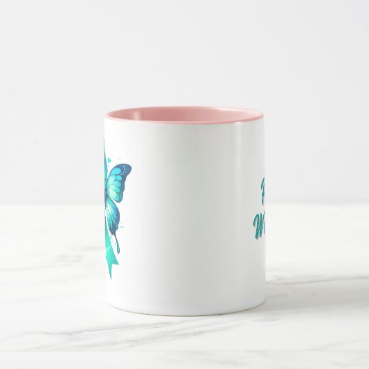 POTS Warrior | Disautonomie-bewustzijnslint Mok (Midden)