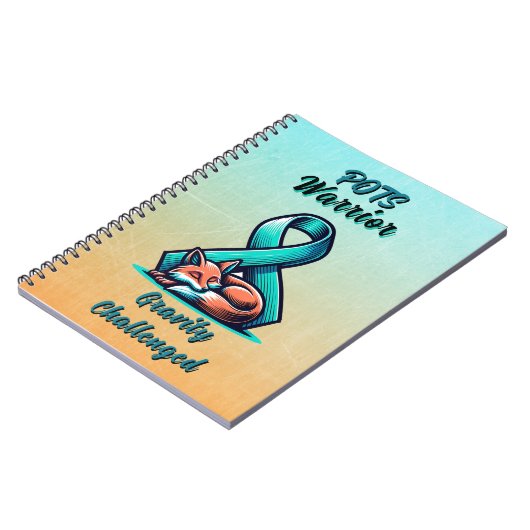 POTS Warrior | Disautonomie-bewustzijnslint Notitieboek (Linkerzijde)