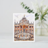 Potsdam Duitsland Beroemde Reisplaats Waterverf Briefkaart (Staand voorkant)