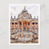 Potsdam Duitsland Beroemde Reisplaats Waterverf Briefkaart (Voorkant)