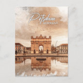 Potsdam Duitsland Kleurenpotlood Reizen Briefkaart (Voorkant)
