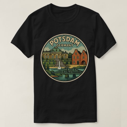 Potsdam Duitsland Paleis Kunst T-shirt (Design voorkant)