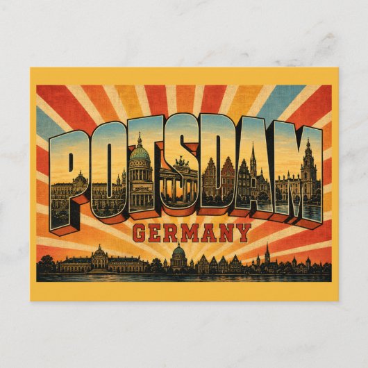 Potsdam Duitsland Sanssouci Briefkaart (Voorkant)