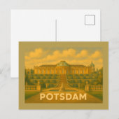 Potsdam Duitsland Stad Kunst Briefkaart (Voorkant / Achterkant)