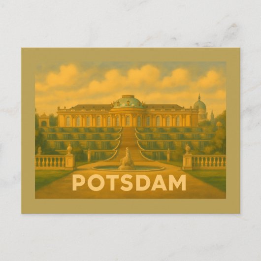 Potsdam Duitsland Stad Kunst Briefkaart (Voorkant)