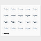 Potsdam New York Classic Design Ronde Sticker (Vel)