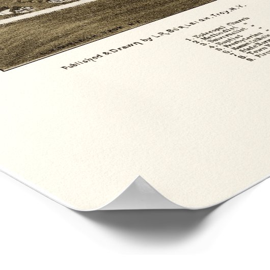 Potsdam, NY Panoramic Map - 1885 Poster (Hoek)