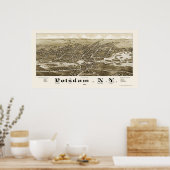 Potsdam, NY Panoramic Map - 1885 Poster (Keuken)