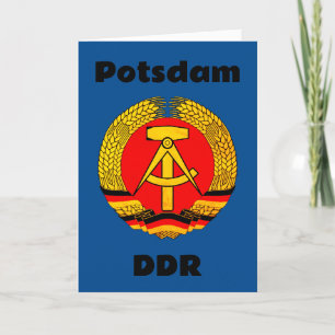 Potsdam, Oost-Duitsland (DDR) Bedankkaart