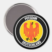Potsdam Round Emblem Magneet (Voorkant / Achterkant)