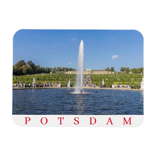 Potsdam Sanssouci Palace Gardens fridge magnet Magneet (Horizontaal)