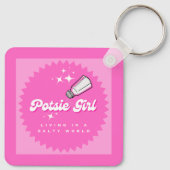 Potsie meisje leven in een zoute wereld sleutelhanger (Achterkant)