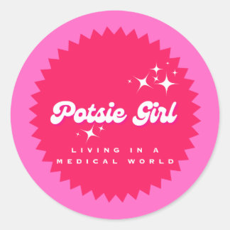 Potsie Meisje Ronde Sticker