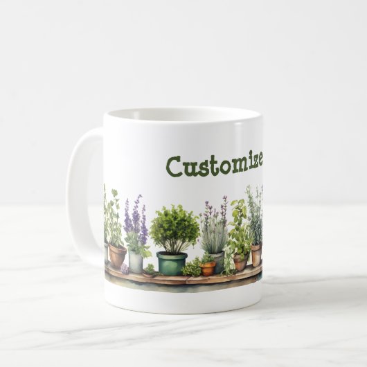 potsiertuin koffiemok (Voorkant links)