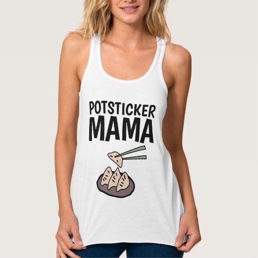 POTSTICKER MAMA LADIES T-Shirts (Voorkant)